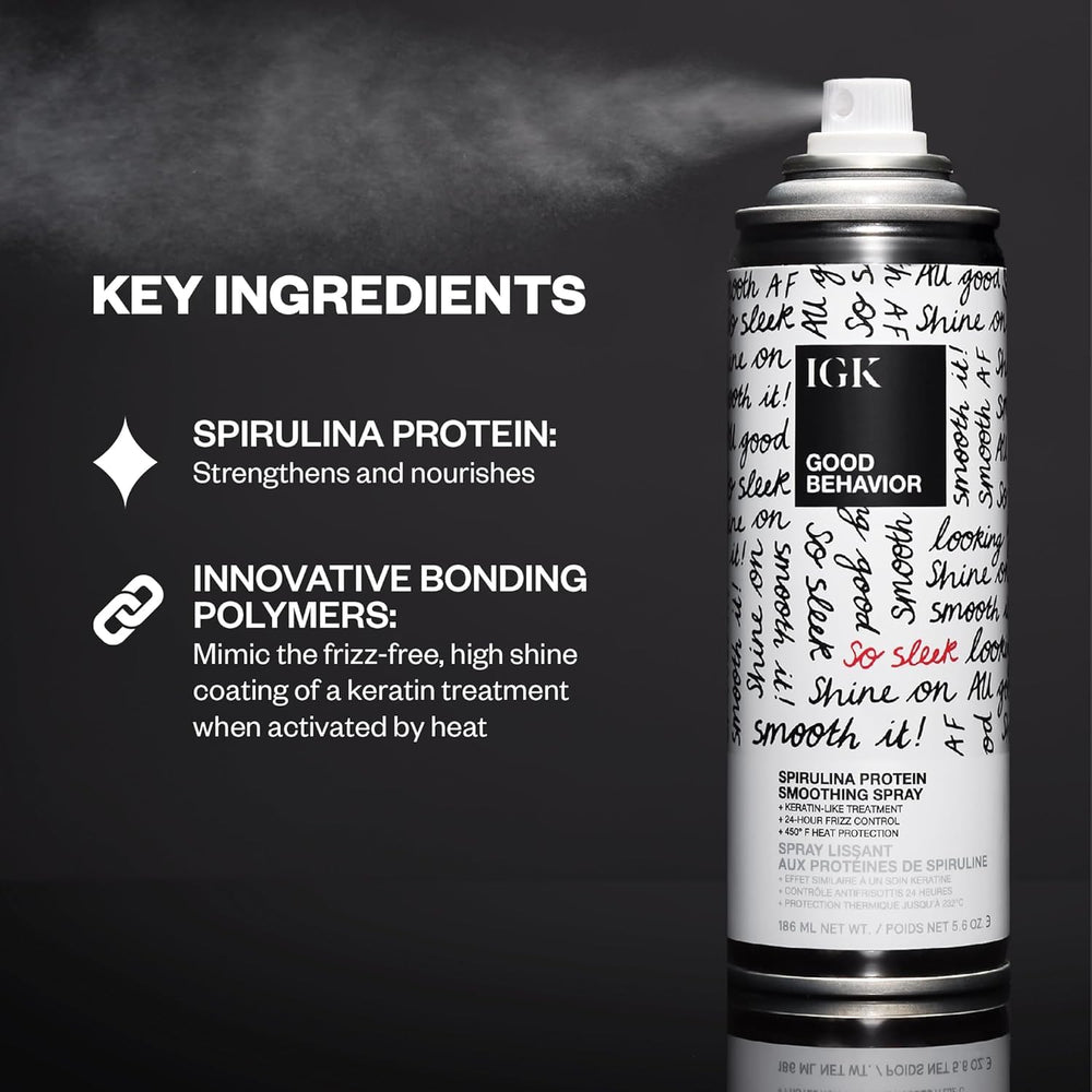 IGK GOOD BEHAVIOR anti-frizz balm jar ready to deliver lasting sleekness.