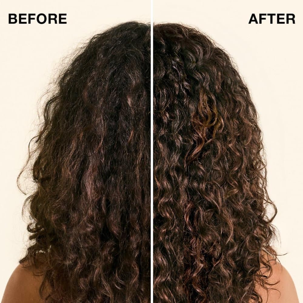 IGK Good Behavior leave-in concentrate application demonstrating quick smoothing use.