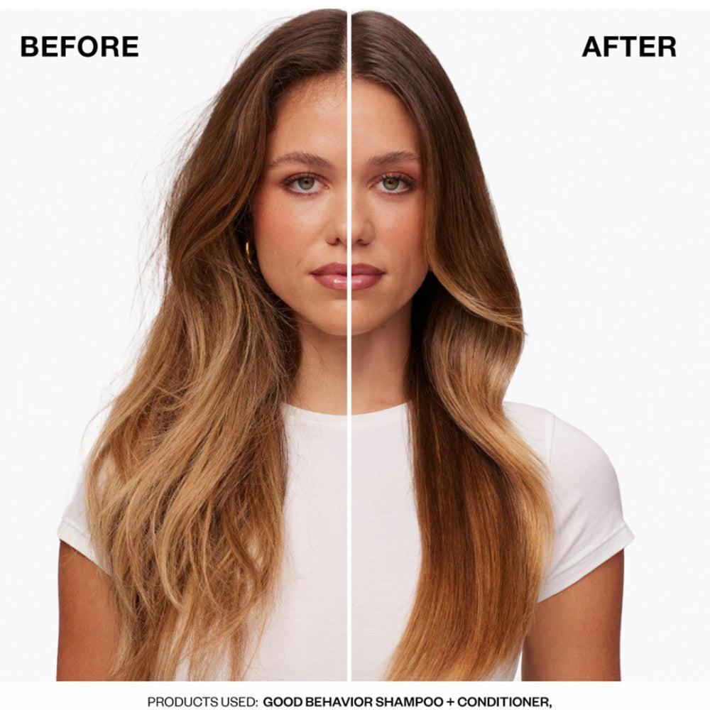 IGK Good Behavior packaging and routine setup for easy styling.