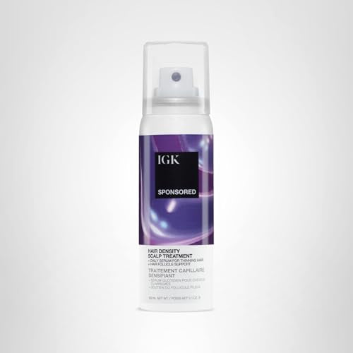 IGK hair density visual displays fuller-looking strands with continued use.