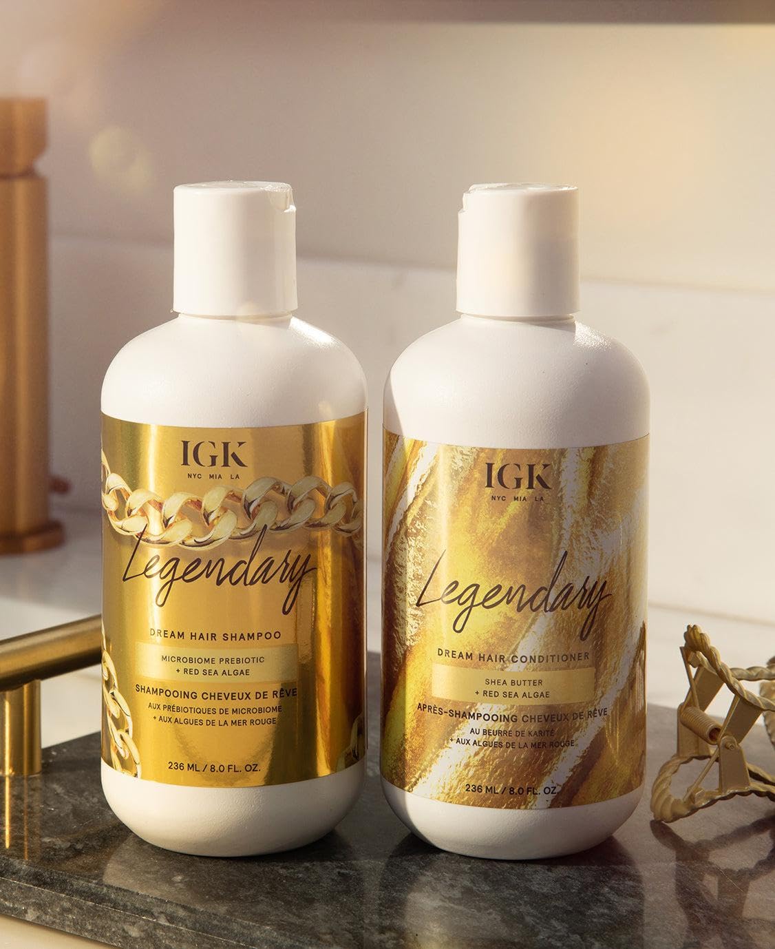IGK Legendary Dream lather foaming for gentle cleanse and fresh scent