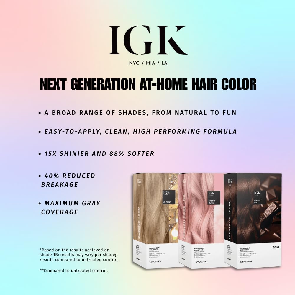 IGK Volcanic applicator brush for precise, professional at-home color coverage