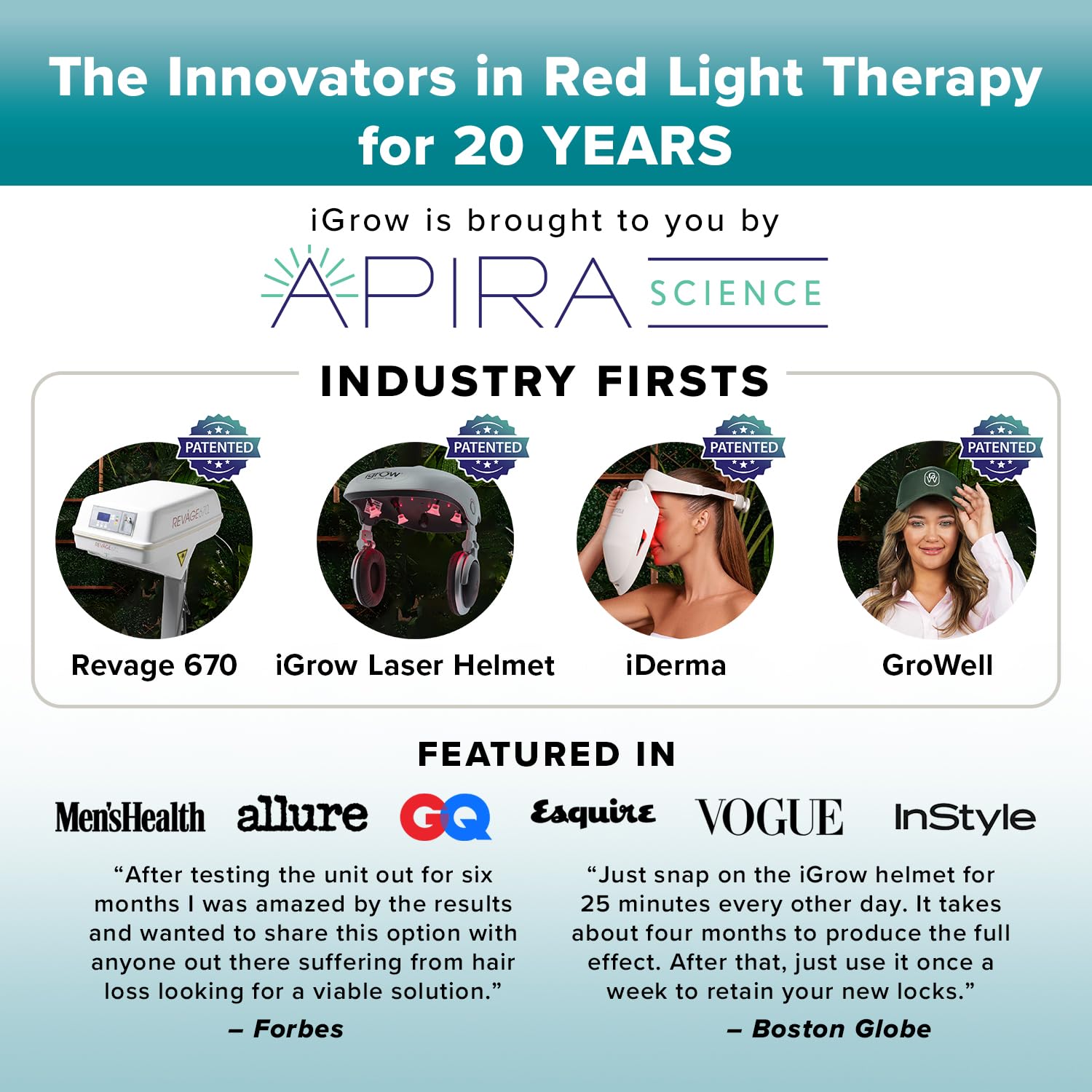 iGrow hands-free design lets you relax or multitask during sessions.