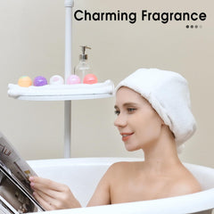 iHave rose lemon orange bomb infuses vibrant fragrance for a refreshing soak.