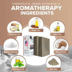 Creamy lather from iHeart Patchouli Soap Bar softly cleanses and nourishes skin