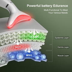 IHOWIN AM-810W vibration-massage-head supports relaxing facial massage and improved circulation.
