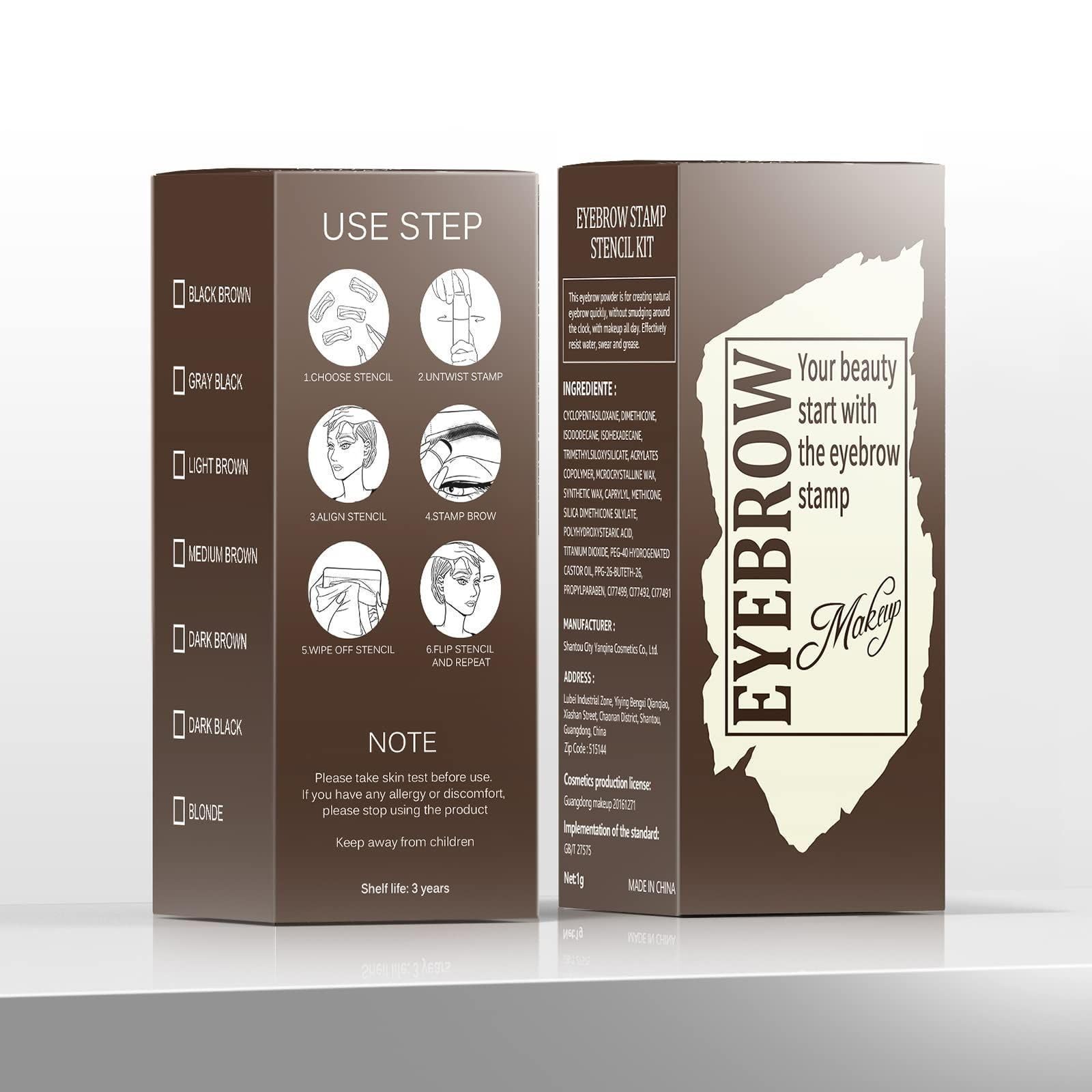 Ihrlpxkc eyebrow stamp kit travel-ready package fits in bags for on-the-go touch-ups