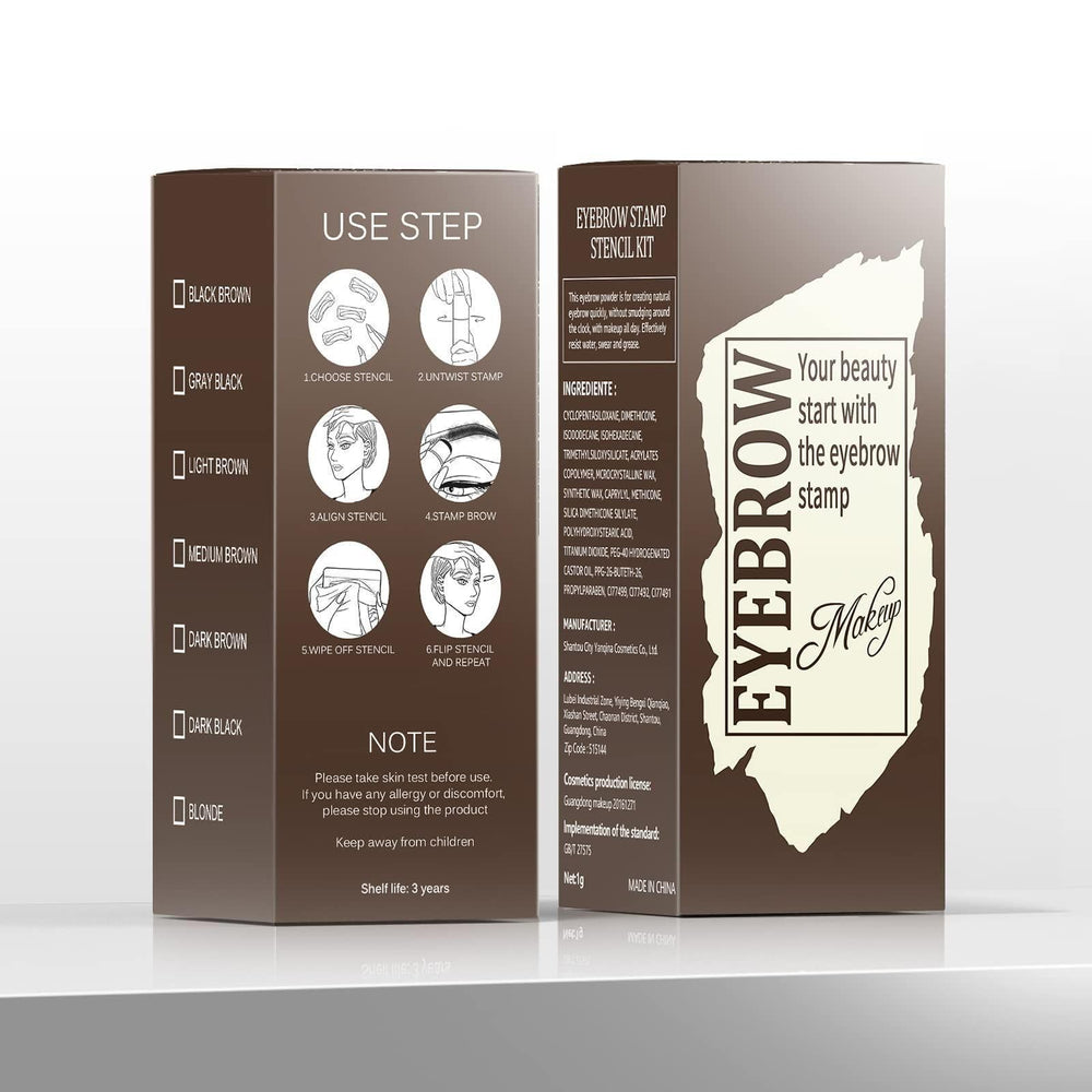 Ihrlpxkc eyebrow stamp kit travel-ready package fits in bags for on-the-go touch-ups