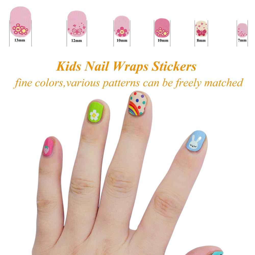 IHUKEIT rabbit-flower nail stickers for creative designs