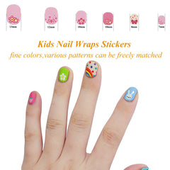 IHUKEIT rabbit-flower nail stickers for creative designs