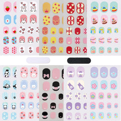 IHUKEIT colorful kid nail stickers full wraps for mess-free at-home nail art.