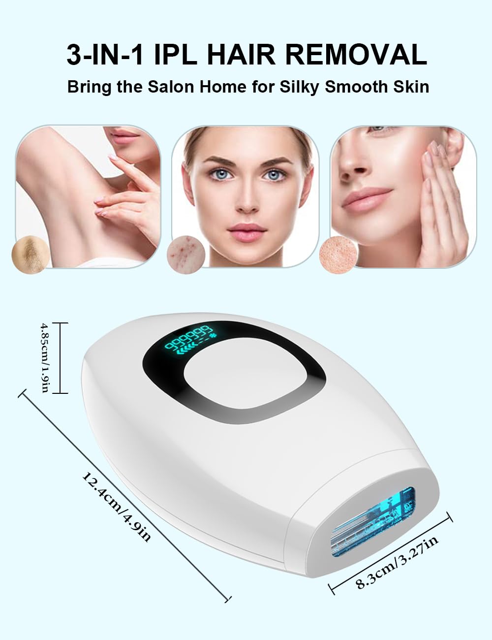 IIDEA IPL arms device for at home use, convenient hair reduction