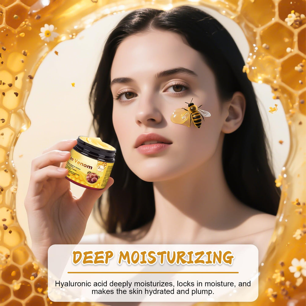 IIIMEIDU Bee Venom Skin Cream on bathroom counter ready for daily use ritual.