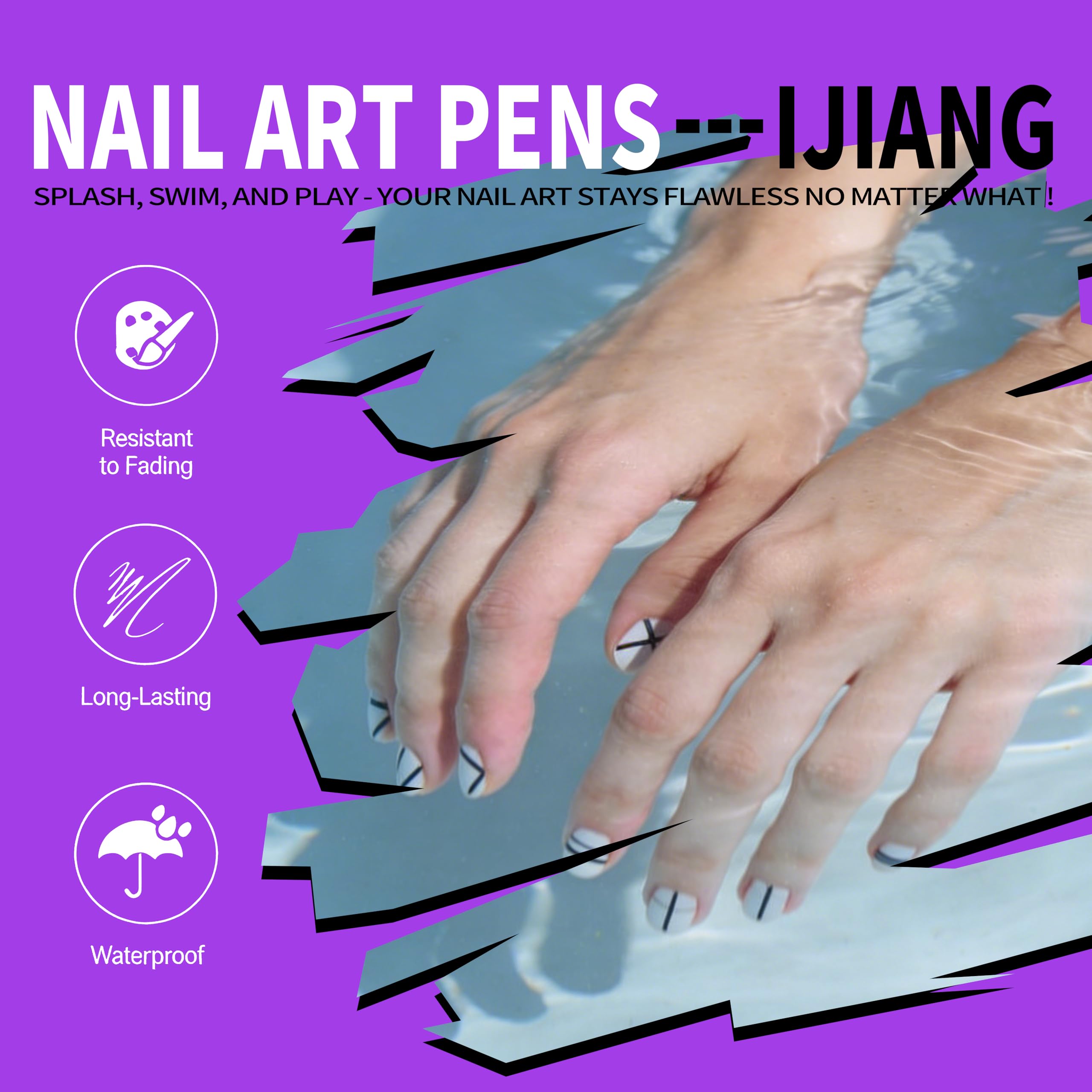 IJIANG 24 vibrant colors deliver strong coverage for versatile nail art.