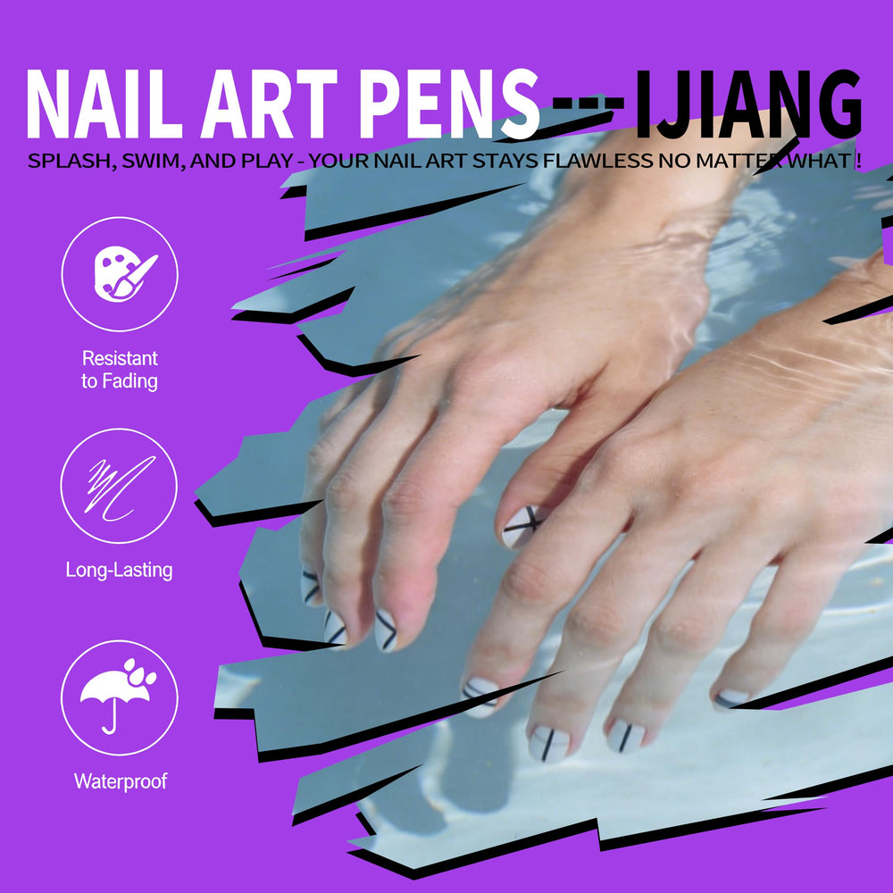 IJIANG 24 vibrant colors deliver strong coverage for versatile nail art.