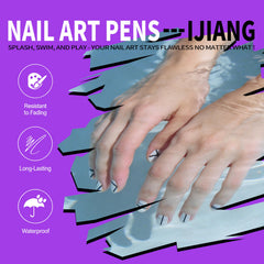 IJIANG 24 vibrant colors deliver strong coverage for versatile nail art.