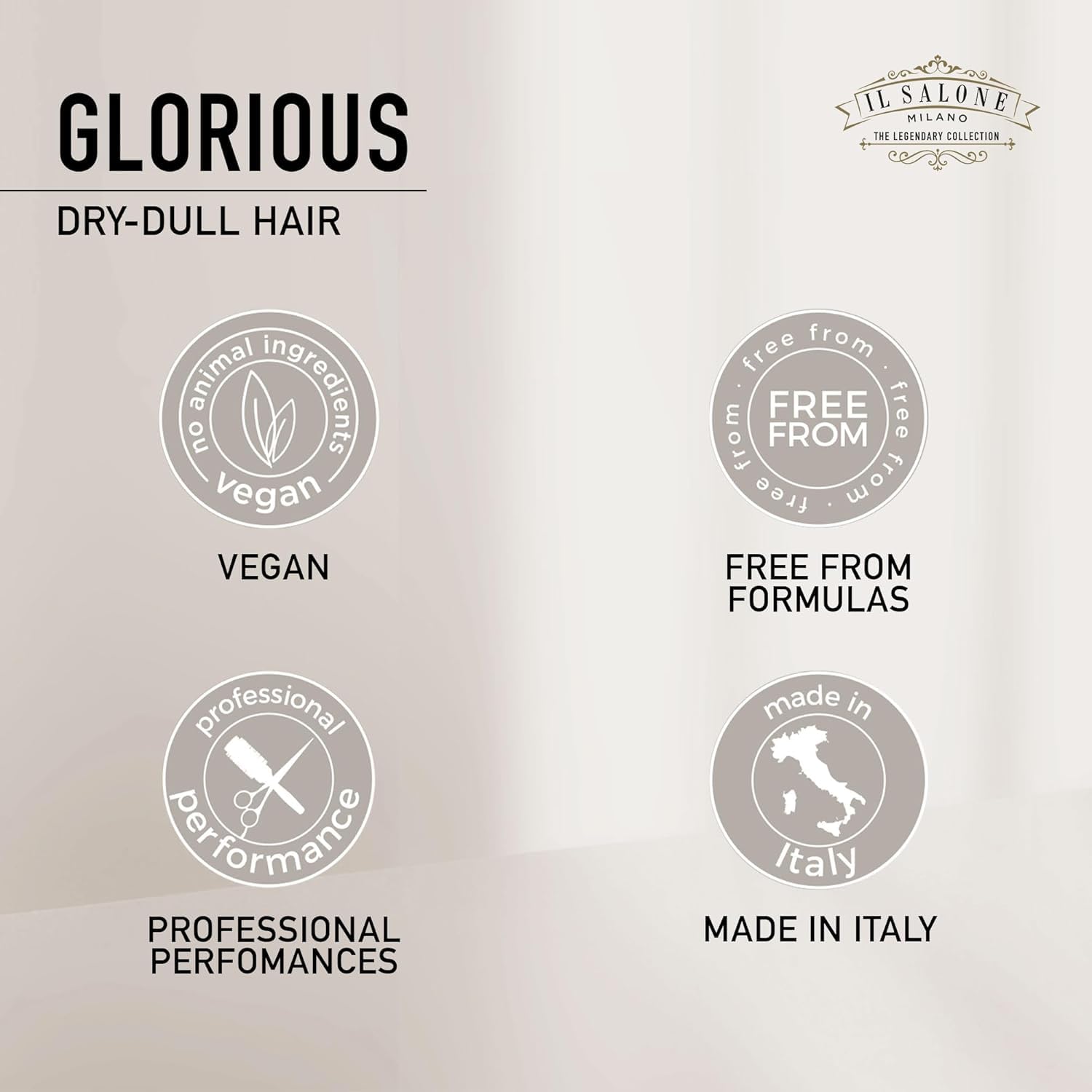 Il Salone Milano Glorious Moisturizing Conditioner rice water element highlighting moisture retention.