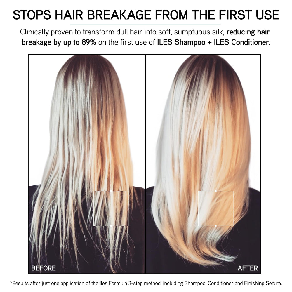 ILES FORMULA conditioner color-treated-shine enhances vibrancy and manageability of color-treated hair.