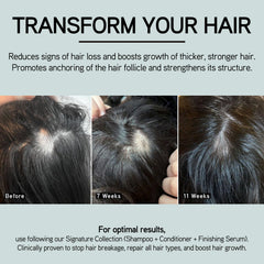 ILES FORMULA Scalp + Hair Booster application demonstrates easy massaging action for scalp care.