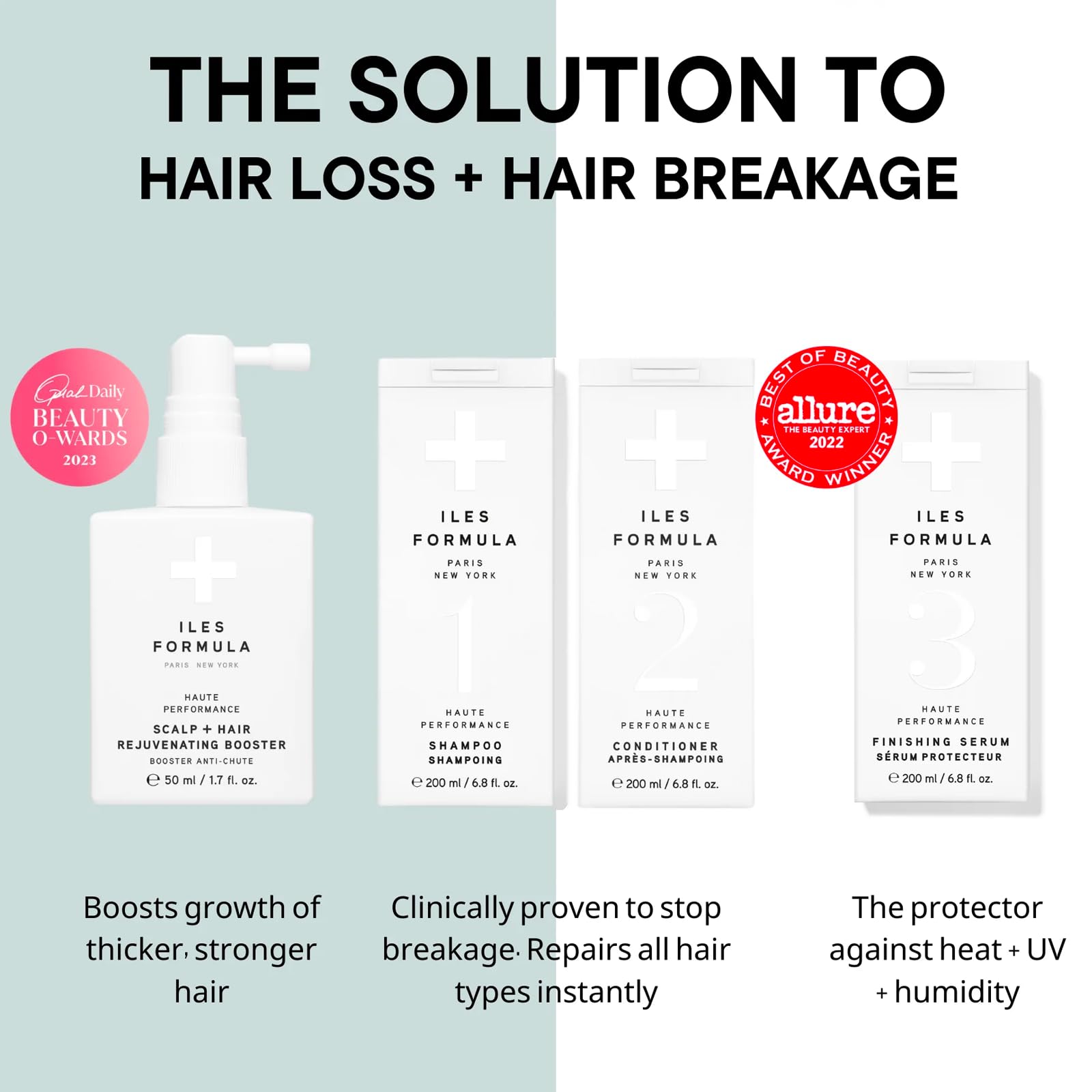 ILES FORMULA Signature Collection packaging reflects premium salon-grade care.
