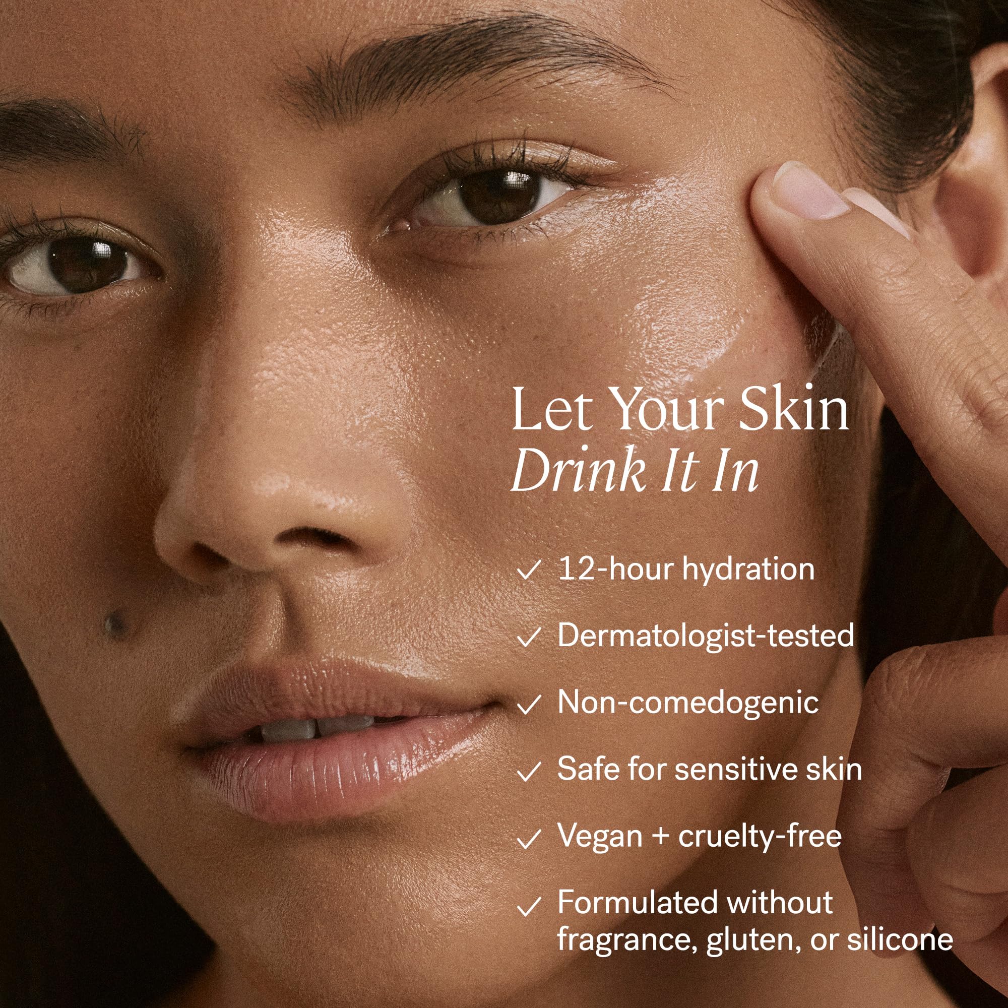 ILIA Base Face Milk Essence pump demonstrates controlled, hygienic application.