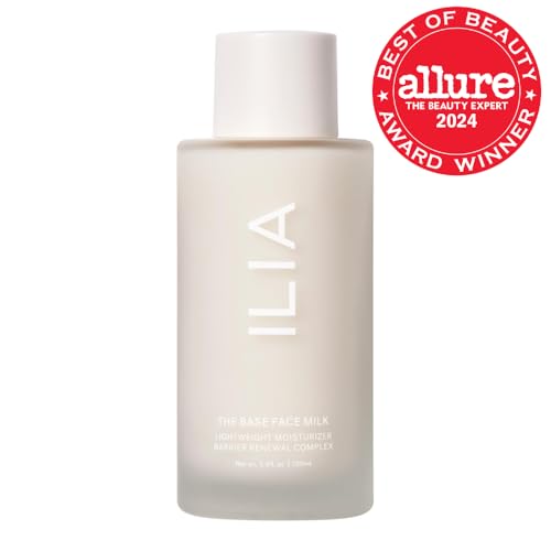 ILIA Base Face Milk Essence delivers hydrated, natural-looking glow after use.