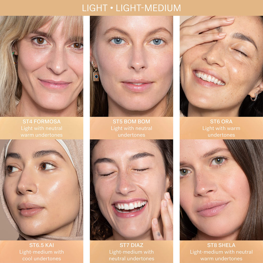 ILIA Silicone-free formula close-up highlights breathable skin feel.