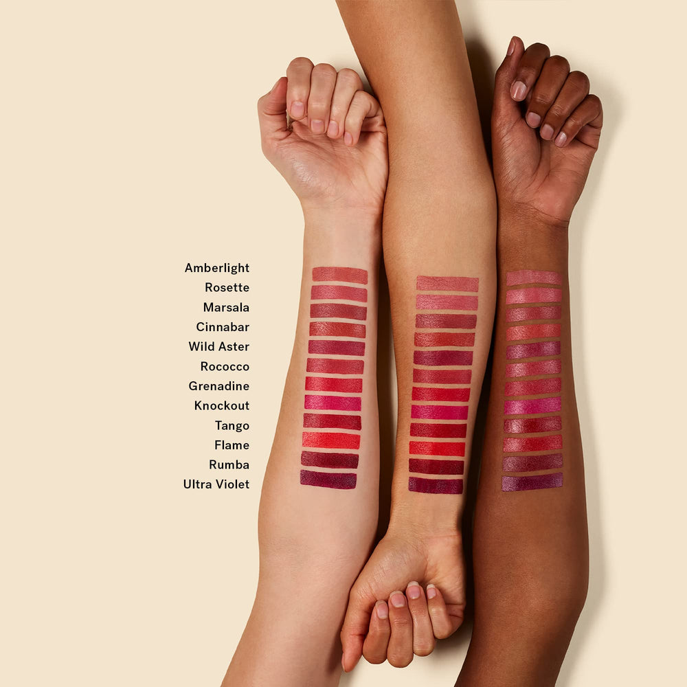 Full-coverage ILIA lip color Rococo creates a polished look