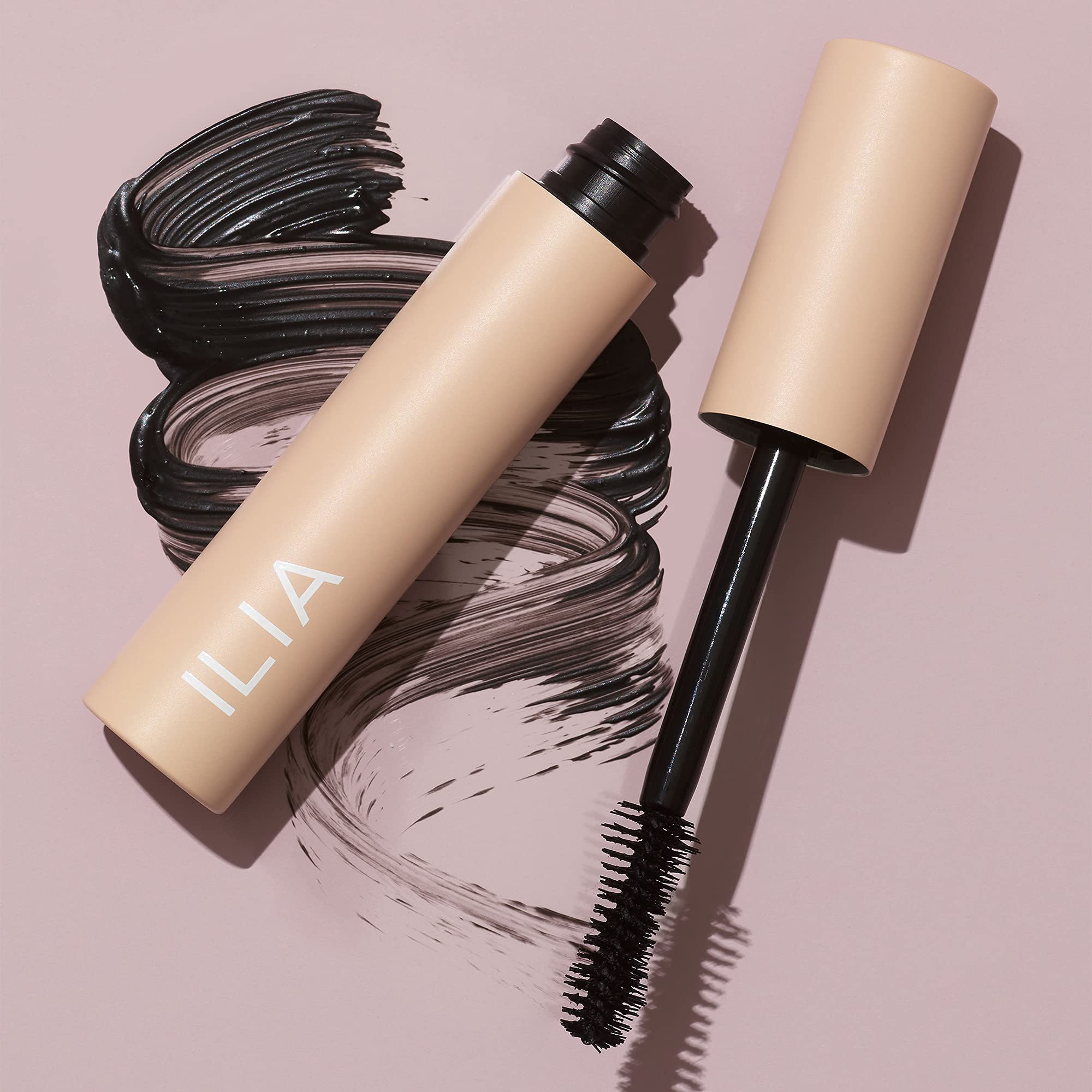 ILIA Fullest Volumizing Mascara packaging box emphasizes vegan and cruelty-free values.