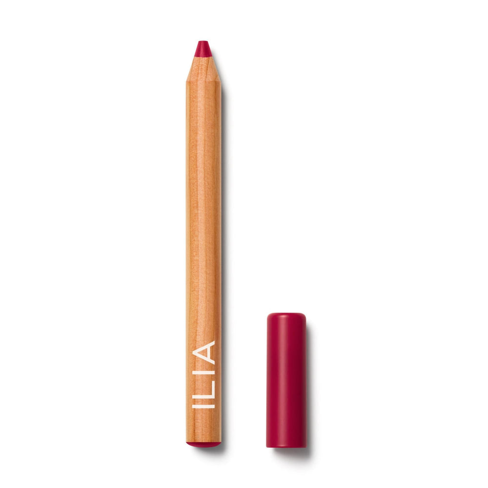 ILIA Lip Sketch Night Bloom swatch shows rich color and smooth glide.