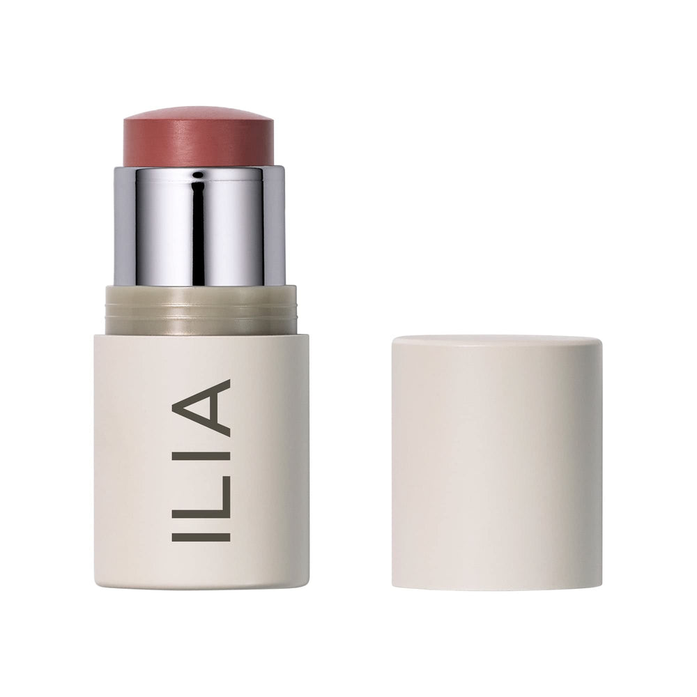 ILIA Multi-Stick Lady Bird on lips for a natural rosy flush.
