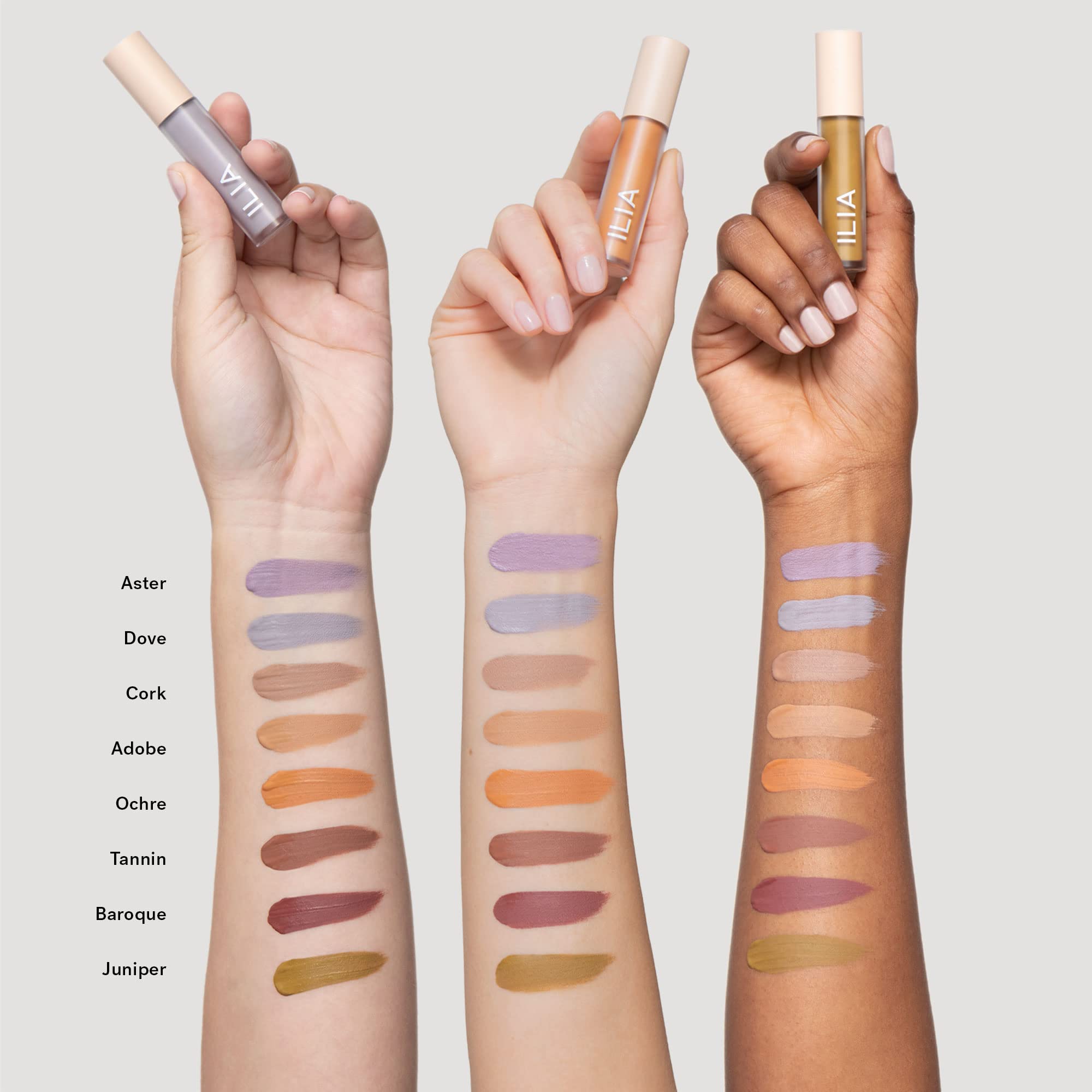 Pigmentation intense et fini taupe cork.