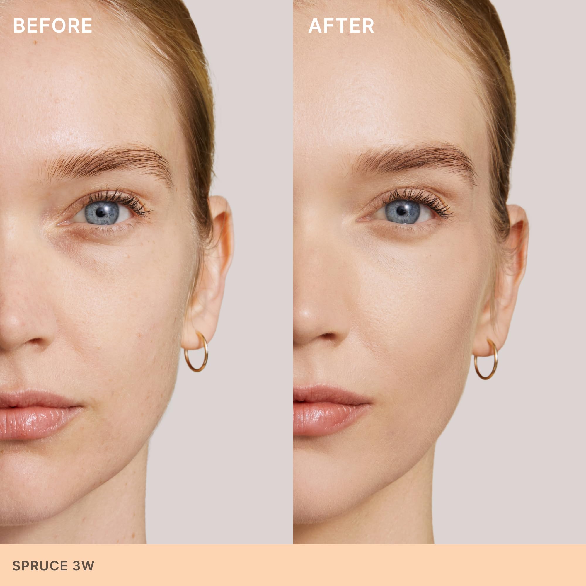 ILIA Skin Rewind 3W Spruce swatches show extra-light warm-toned shade options.