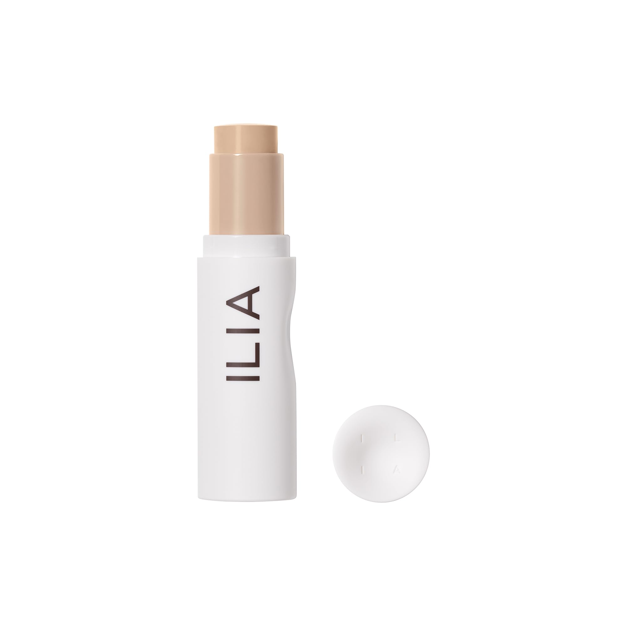 ILIA Skin Rewind Complexion Stick packaging close-up showing clean talc-free design