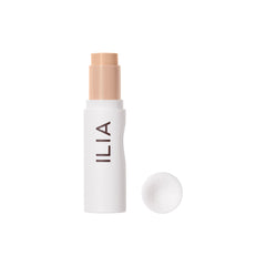 ILIA Skin Rewind Complexion Stick packaging close-up showing clean talc-free design
