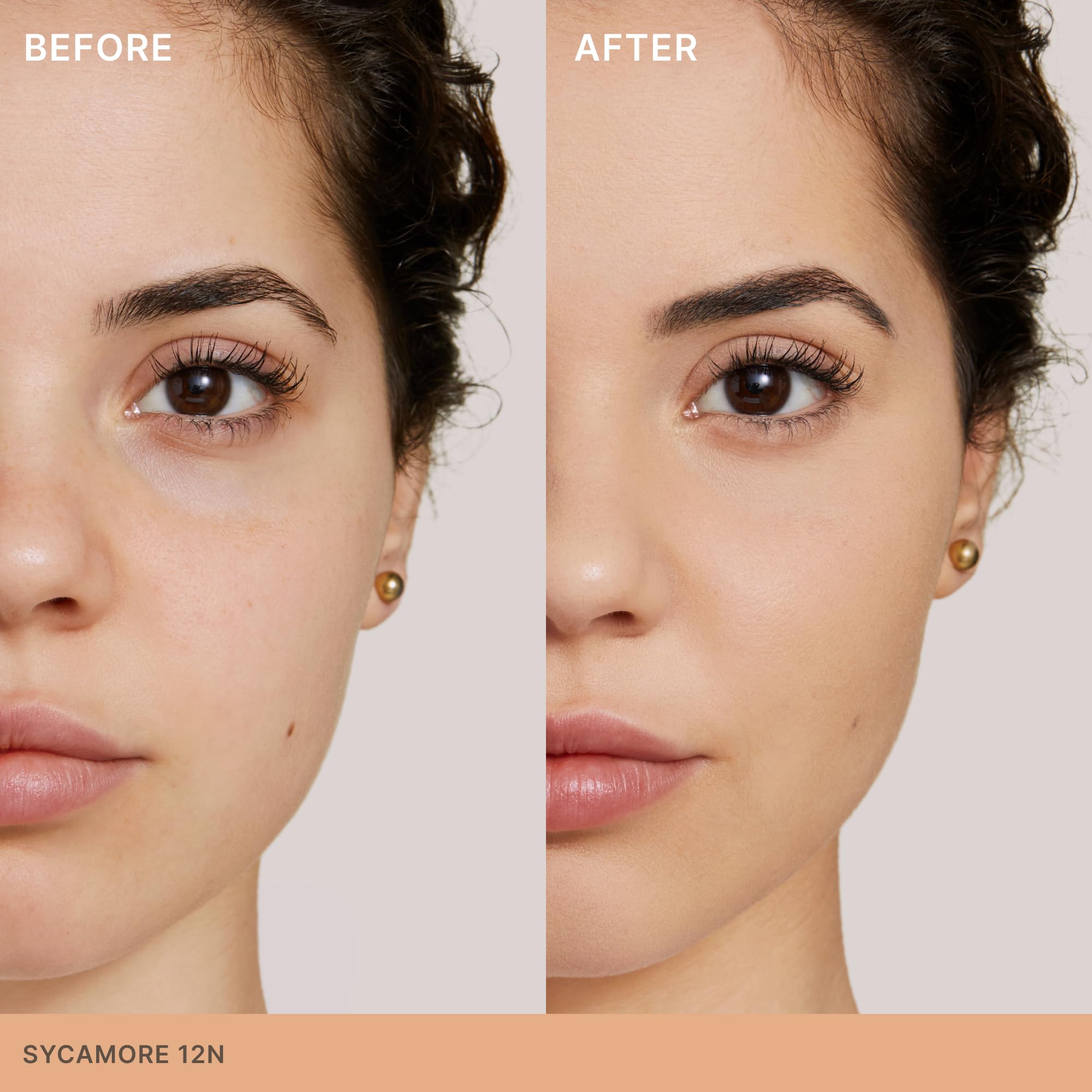 ILIA Skin Rewind application on cheek demonstrates natural-matte finish
