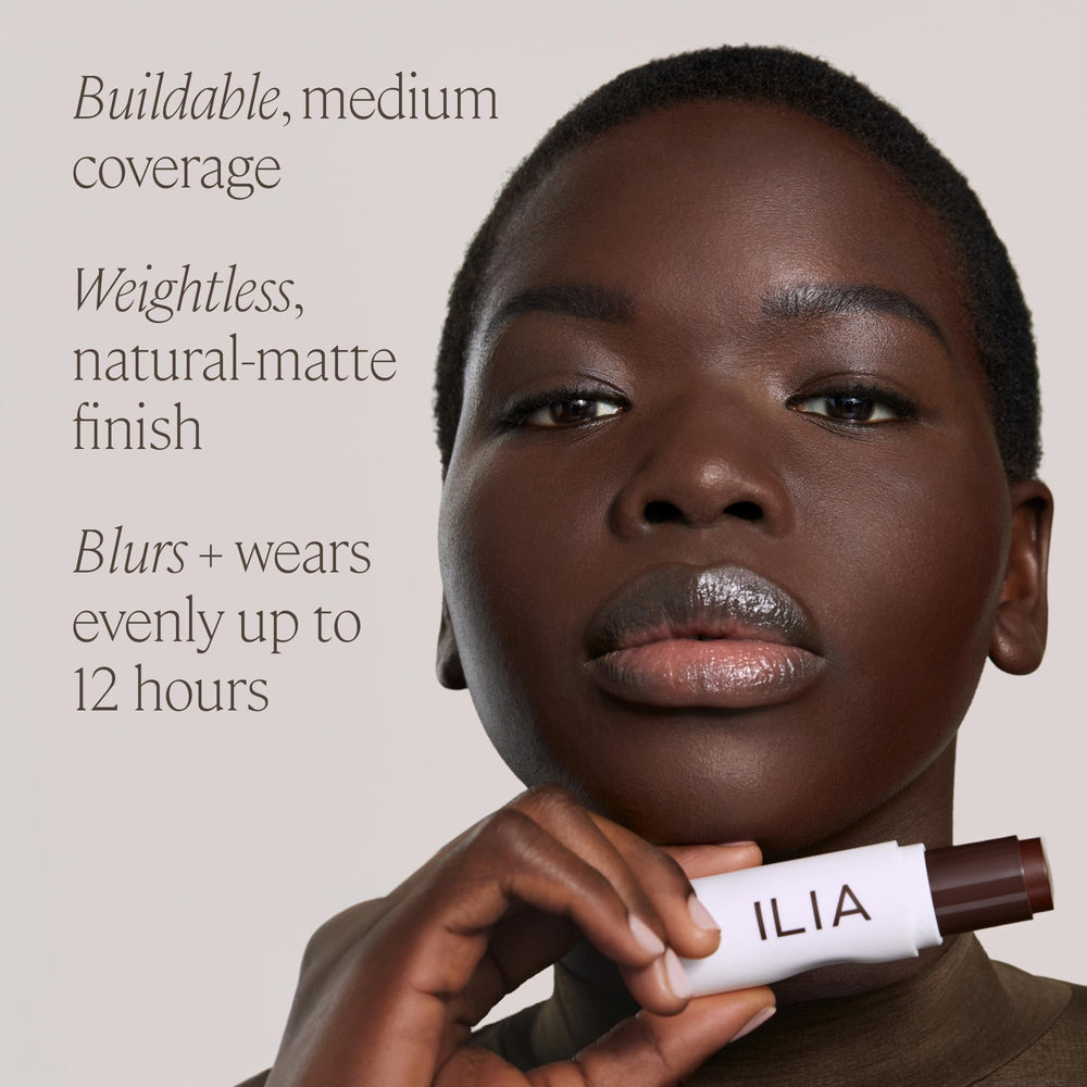 ILIA Skin Rewind Complexion Stick bottle-cap detail showcase.