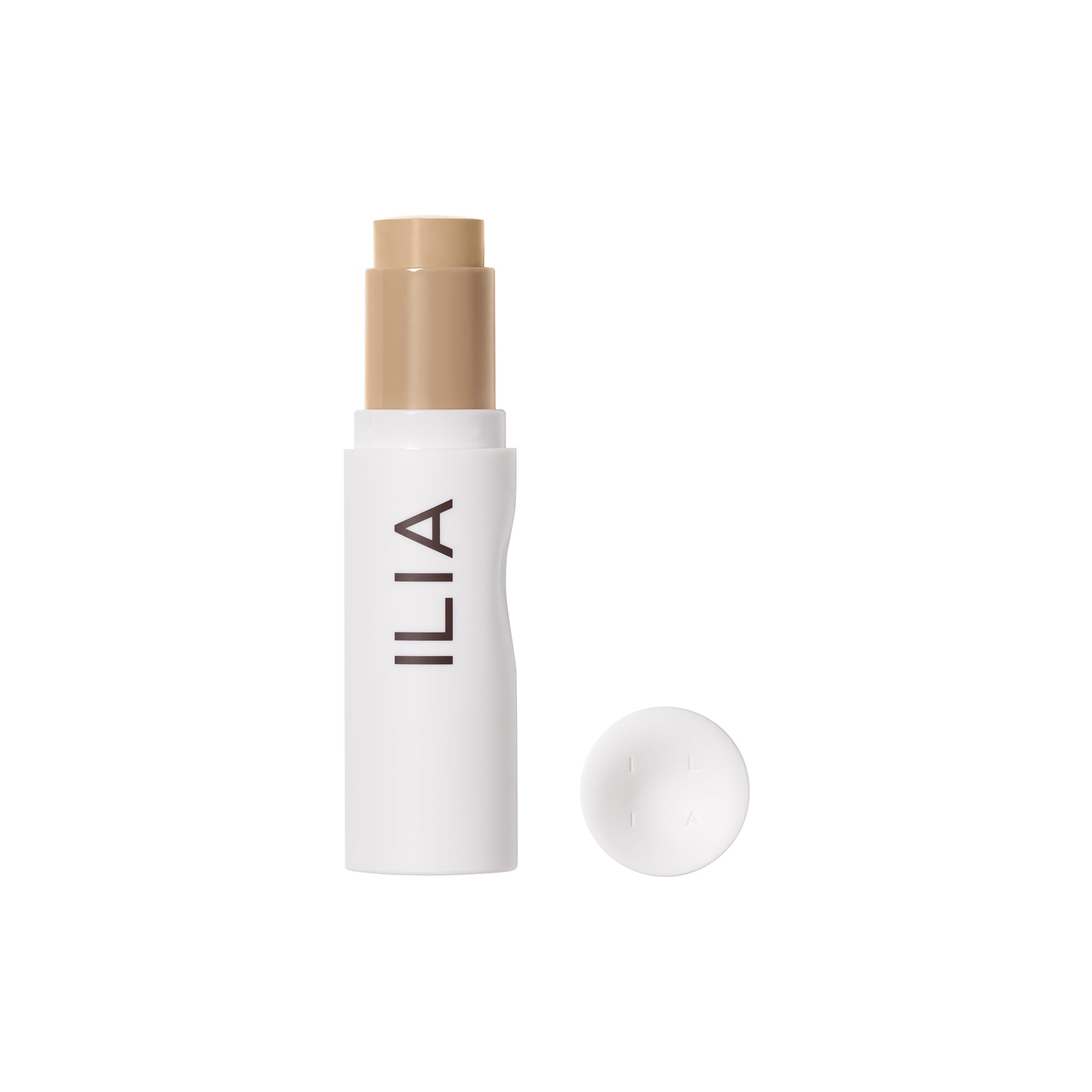 ILIA Skin Rewind packaging close-up highlights talc-free design for clean beauty