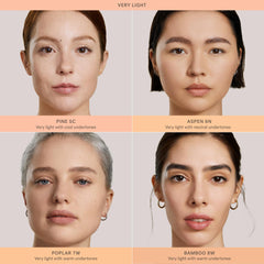 ILIA Skin Rewind long-wear finish on skin suggesting up to 12 hours of seamless wear.