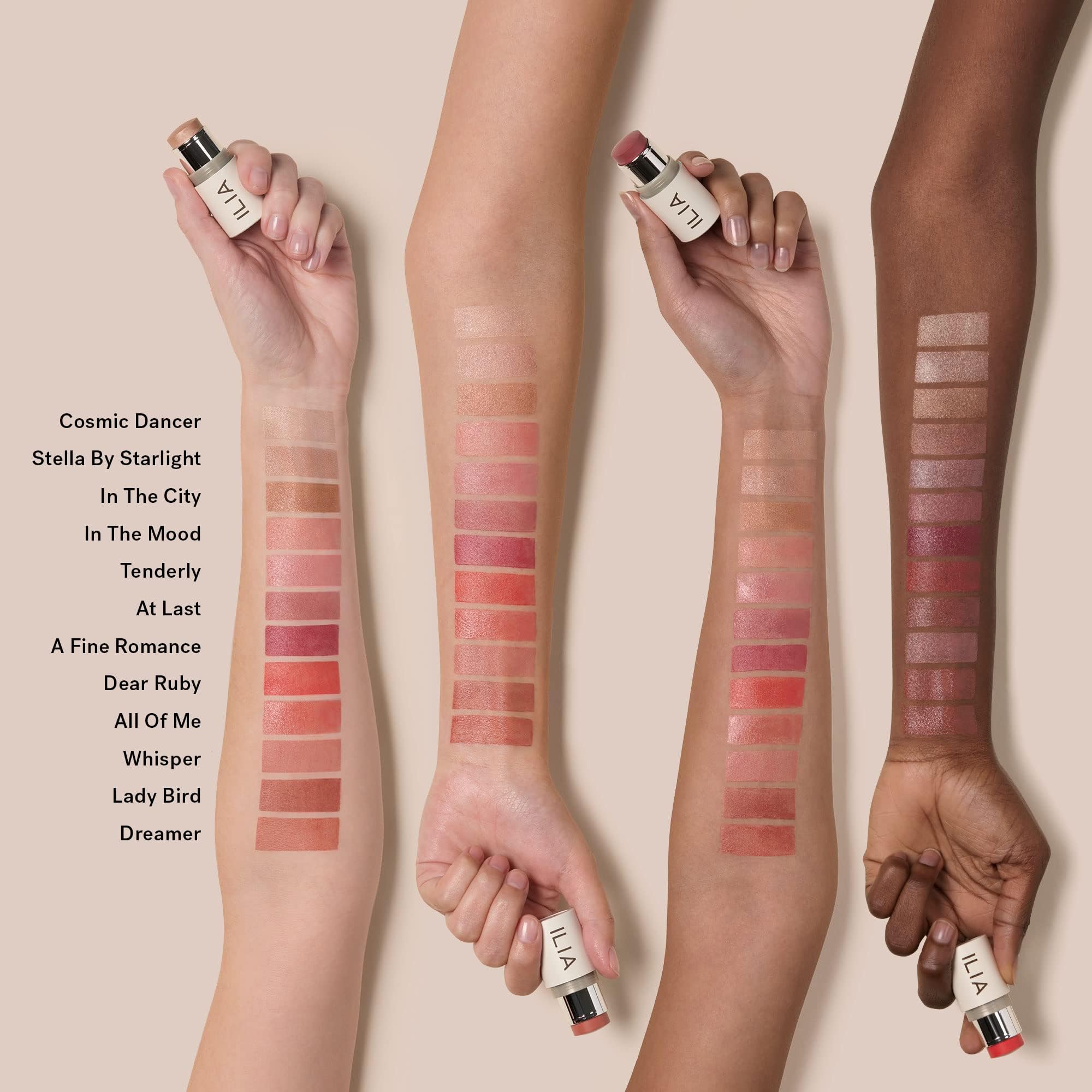 ILIA Stella by Starlight Multi-Stick on lips for rose gold sheen