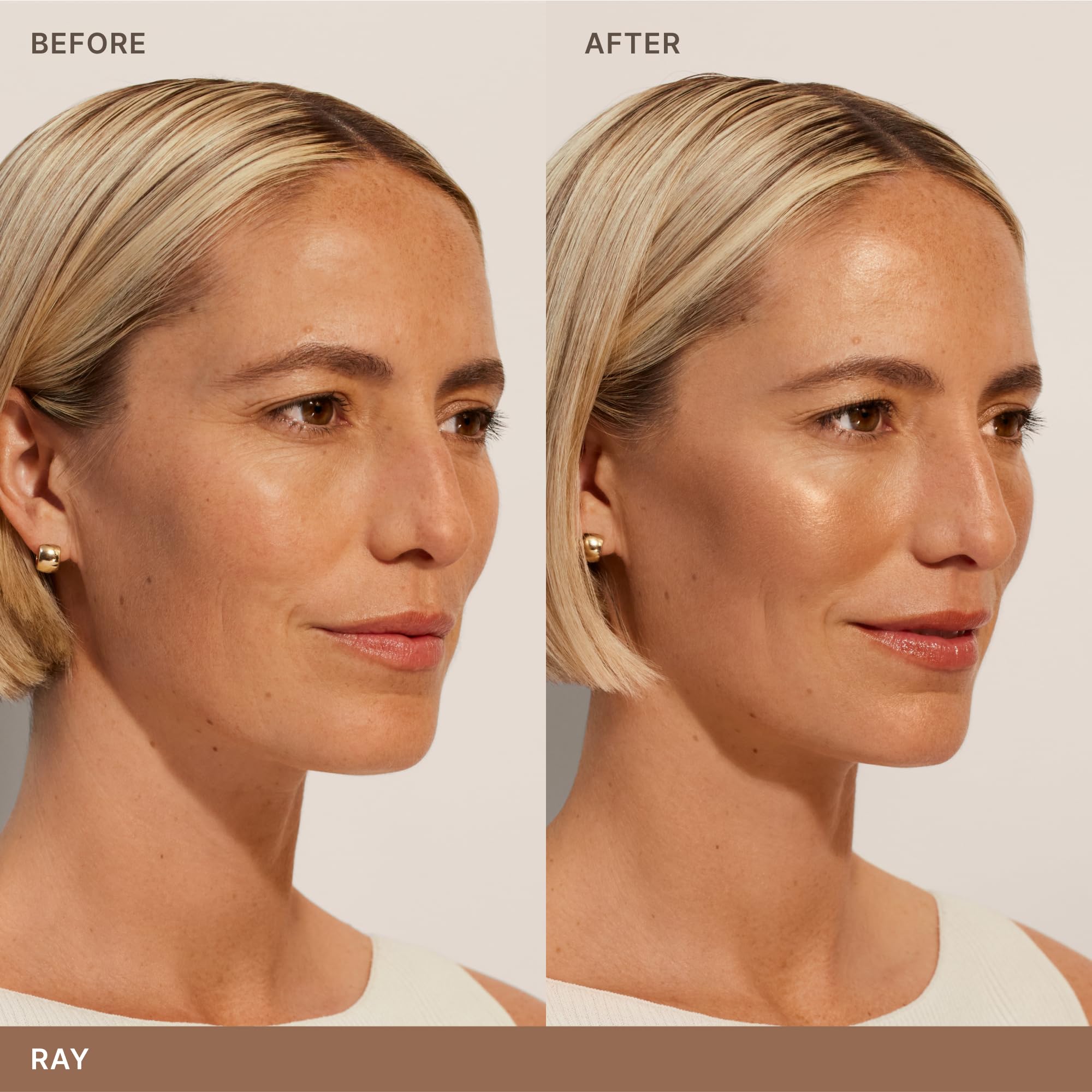 ILIA Sunshift Ray applied with sculpting brush for precise contour.