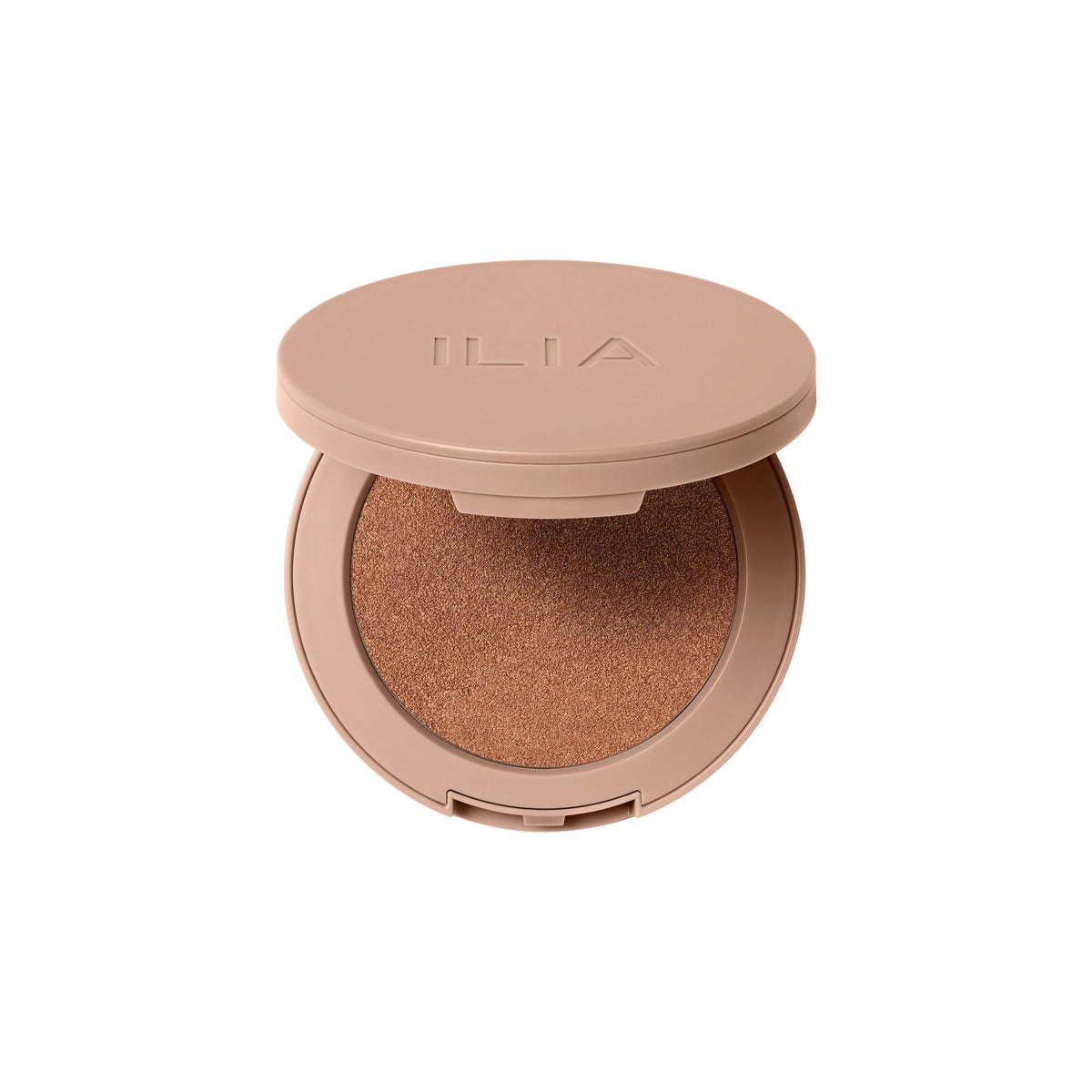 ILIA Sunshift Ray bronzer bottle showing warm golden bronze tone.