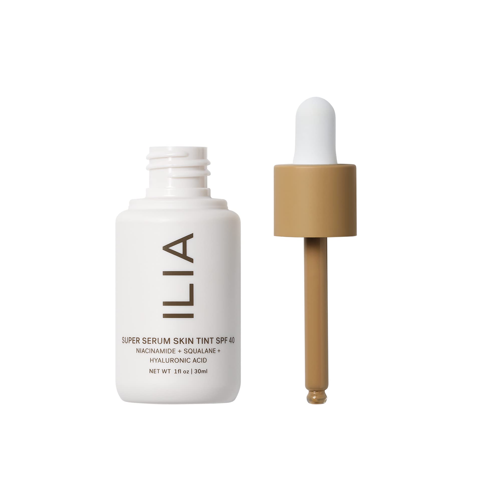 Close-up of ILIA tint application showing dewy finish and light coverage.