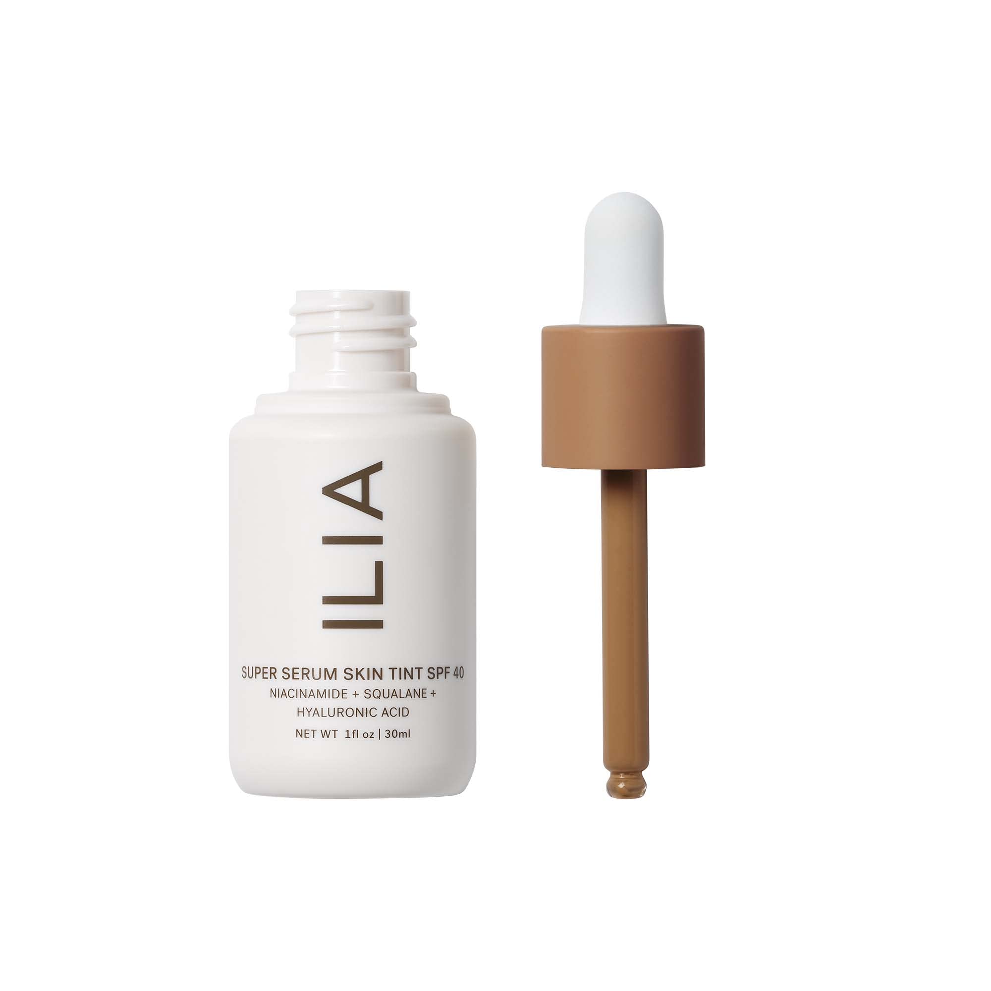 ILIA tint swirl on skin showing dewy, buildable coverage