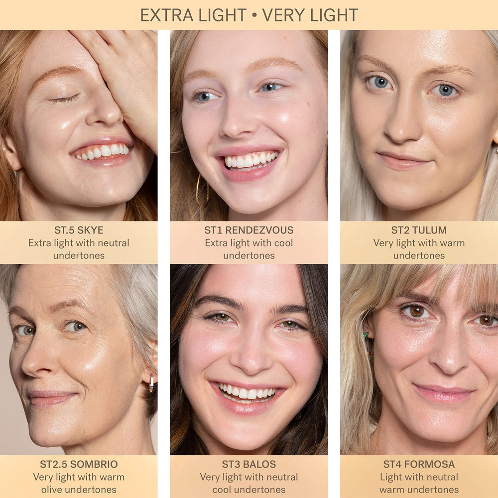 ILIA Super Serum Skin Tint SPF 40 worn for dewy light coverage