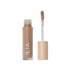 ILIA teinte-yeux-liquide-matte Cork, pigmentation généreuse pour un regard intense.