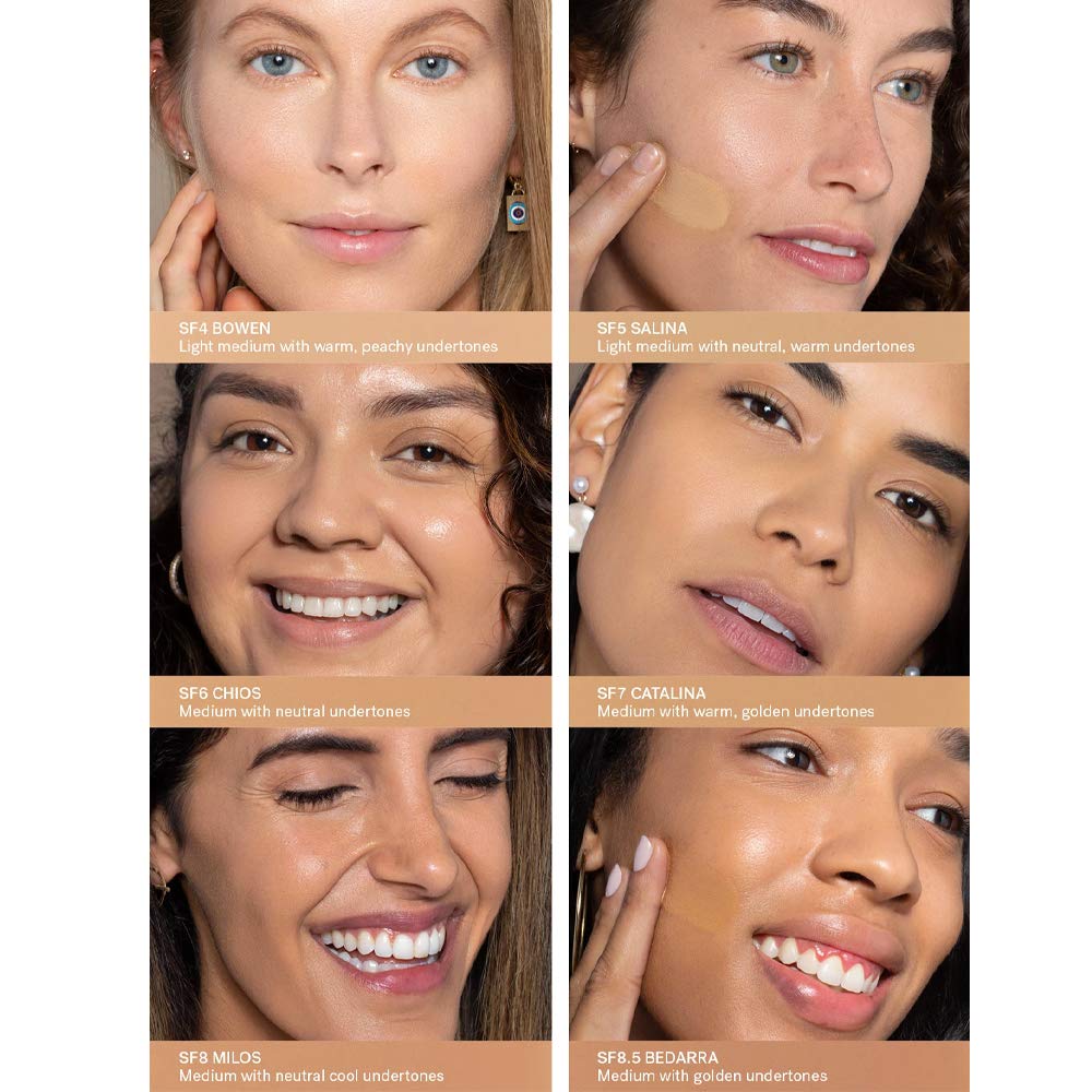 ILIA True Skin Serum Foundation brush guidance for smooth buildable coverage