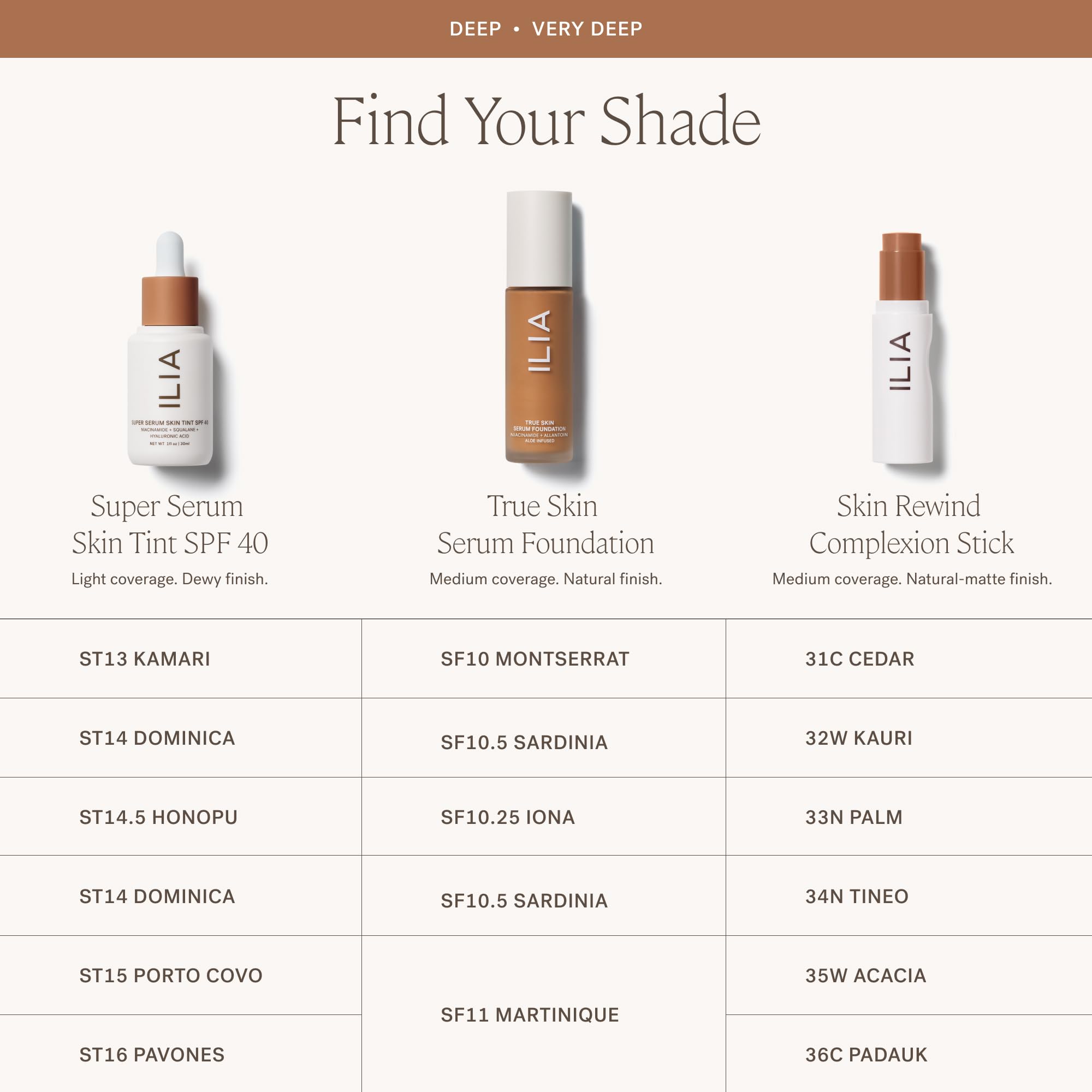 ILIA True Skin Serum Foundation fragrance-free formula for sensitive skin.