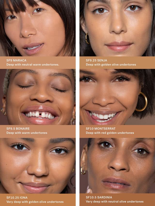 ILIA True Skin Serum Foundation niacinamide ingredient for subtle smoothing.