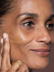 ILIA True Skin Serum Foundation being applied for seamless blend.